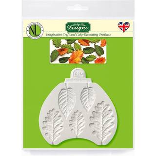 Blackberry & Oak Leaves, Silikone Form - Katy Sue