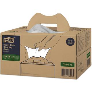 Tork aftørringsklud Kraftig W7 Handy Box 530176 hvid, 120 ark