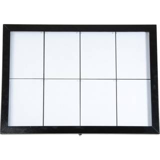 Securit Black Star XXL informationsdisplay 8xA4 sort