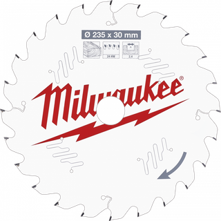 Milwaukee Rundsavklinge, træ 235x30x2,4x24 mm