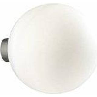 Ideal Lux væglampe Mapa, Ø 20 cm, E27, hvid, glas, kugle