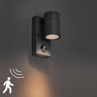 Udendørs væglampe antracit IP44 med bevægelsessensor - Solo
