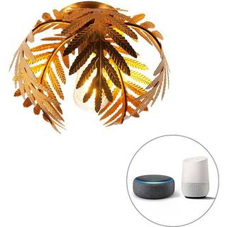 Vintage Smart Loftslampe Guld 24 cm inkl. WiFi ST64 - Botanica
