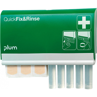 Quickfix & Rinse 45 tekstilplaste og 5 stk 20 ml øjenskyl