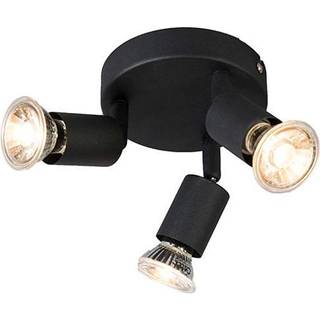 Industriel spotlight sort vipbar rund 3-lys - Jeany