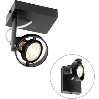 Moderne loftspot sort justerbar GU10 50mm - Master