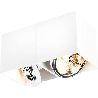 Design spot hvid rektangulær 2-lys - Box