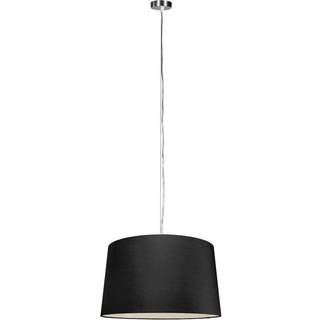Moderne pendellampe stål med skærm 45 cm sort - Cappo 1