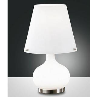Ade bordlampe, højde 33 cm, hvid, glas