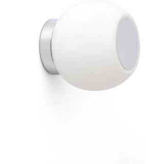 Moy LED-væglampe i krom med glasskærm