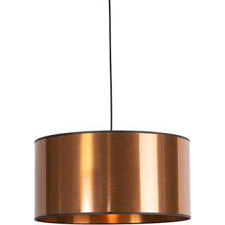 Design hængende lampe sort med kobber skærm 50 cm - Pendel