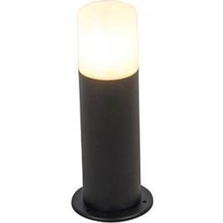 Stående udendørslampe sort med opal skærm hvid 30 cm IP44 - Odense
