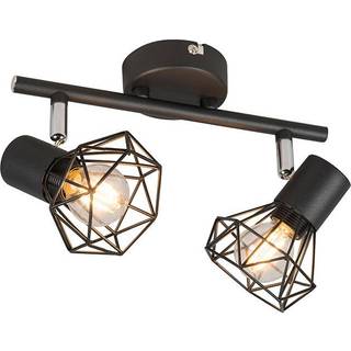 Art Deco Justerbar Spotlight Sort 2-lys - Mosh 2
