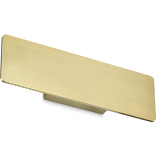 Ideallux LED væglampe Zig Zap, Messing/guld, Stue/spisestue, Aluminium, Moderne