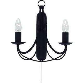 Maypole væglampe, 2 lyskilder, sort