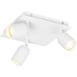 Moderne badeværelsesspotlight hvid firkantet 3-lys IP44 - Ducha