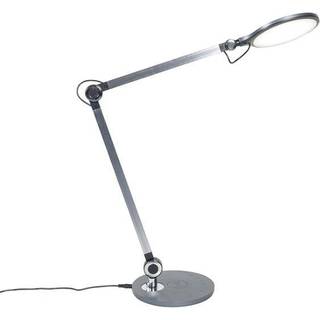 Design bordlampe grå inkl. LED med berørings- og induktionsoplader - Don