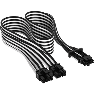 CORSAIR 12VHPWR (female) - 8 pin PCI Express-strøm (female) Sort Hvid Strømkabel -> Forventet levering: 3-5 hverdage