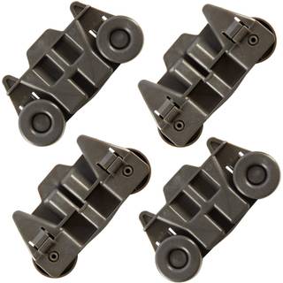 W10195416 (pakke med 4) Opgraderede opgraderede opvaskemaskine Nedre hjul til KitchenAid Whirlpool Kenmore Elite Maytag Opvaskemaskine Dele Nedre