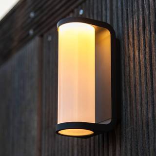 LUTEC ADALYN udendørs LED væglampe, H20 cm, IP44, mørk grå
