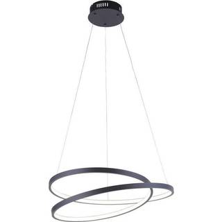 Design hængende lampe sort 55cm inkl. LED dæmpbar - Rowan