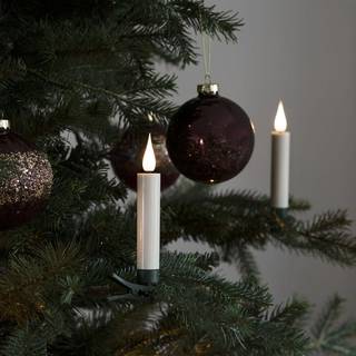 Juletræslys 10 LED 13 cm - Hvid