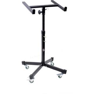 Griffin Studio Mixer Stand DJ Cart Rolling Standing Rack på hjul med justerbar højde | Bærbar pladespiller Holder | Mobilmontering til digital tr