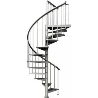 DOLLE Toronto spindeltrappe med repos, Ø185 cm - 12 trin