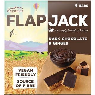 Flapjacks Mørk Chokolade & Ingefær 4-pak