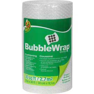 Duck Brand Lille Boble Pushioning Wrap til Moving & Shipping - 30 Ft Bubble Packing Wrap til ekstra beskyttelsesemballage og mailere - Ryd boble