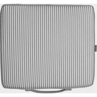 Diyti Narrow Stripe Bådpude 40x45 Cm - Puder til Solsenge Polyester Grå - 06-GREC-NS-GRE/WHI