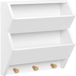 Riverridge Catch -All Kids Bookhelf With 2 Storage Bins og 3 Wooden Hooks - Playroom Bookhelf For Kids 'Rooms - Book and Toy Storage