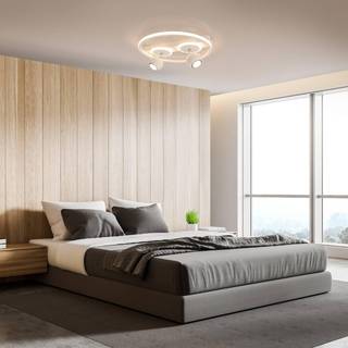 Ronda LED-loftlampe, hvid, 2 lyskilder