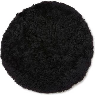 Skinnwille, Curly Siddehynde ø34 cm Black