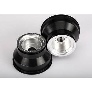 Traxxas 3666 Wheels Satin Chrome Front Dual Profile 2.0/3.0" (2)