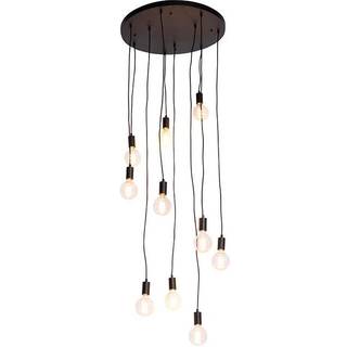 Moderne pendellampe sort 60 cm 10-lys - Facil