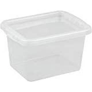 Basic plastboks inkl låg, 9,0 liter, Klar