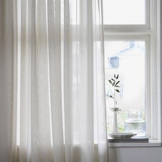Mimou Lyx Hotellvoile Curtain 290x250 Cm Natural - Gardinlængder Polyester Nature - WIS17902