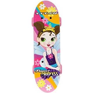 Titan Flower Princess Complete Skateboard til piger (5+ aldre) 17-tommer lyser?d