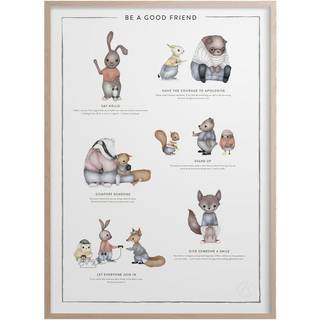 Kunskapstavlan® Be a good friend plakat 30x40 cm