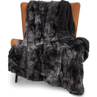 Sengesur Fluffy kaste t?ppe gaver til kvinder m?nd bl?d fleece sherpa hyggelig fuzzy plys varm minky tyk faux pels kast til sofa seng hjem stue d