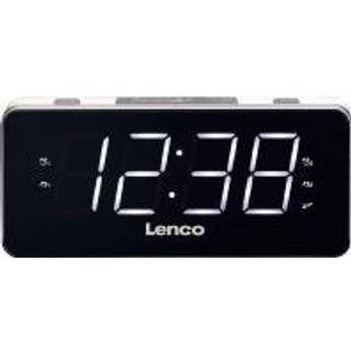 Lenco CR-18 - clock radio - FM - Hvid