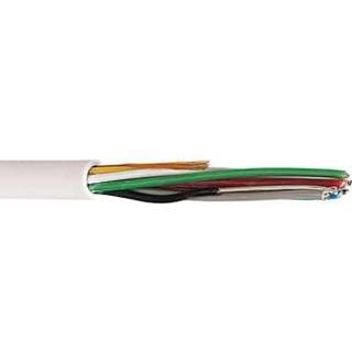 Telefonledning PTK 2X0,6 hvid - pr. m.