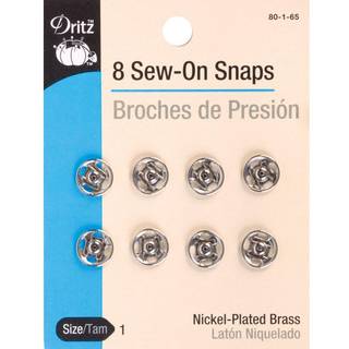 Dritz Sew-on snaps nikkelst?rrelse 1