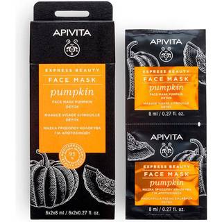 Apivita Express Beauty Detox Face Mask Pumpkin Afgiftende maske 2x8 ml - 2 x 8 ml