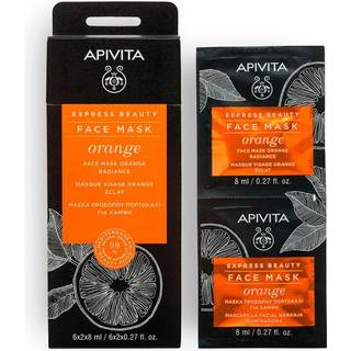 Apivita Express Beauty Radiance Face mask Orange Strålemaske til ansigt 2x8 ml - 2x8 ml