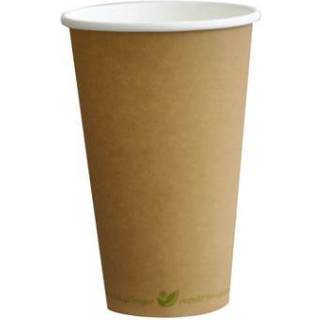 Kaffebæger brun 40 cl. Ø9 cm. 50 stk.
