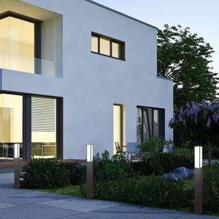 LED-gadelampe Fuerte, antracit, aluminium, IP54