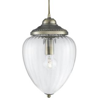 Pineapple pendellampe, antik messing