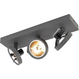 Design spotlight grå justerbar 3-lys - Go